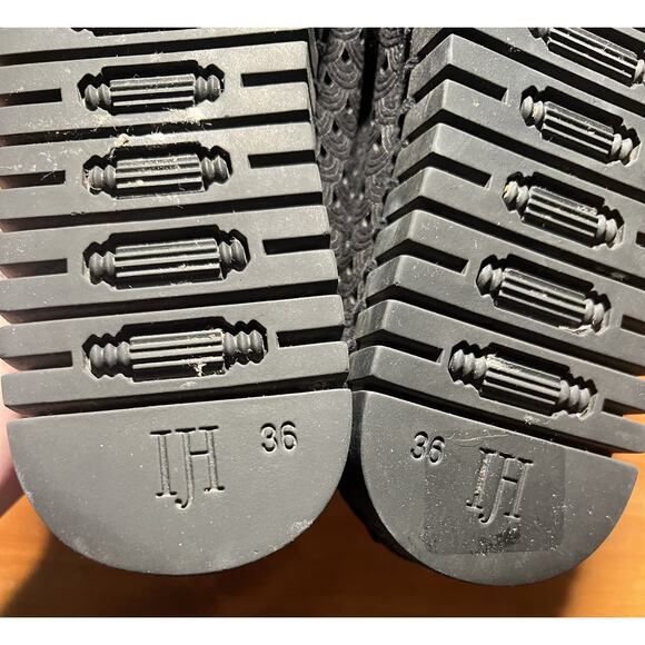 Isle Jacobsen Tulip Shoes Leather Slip On Black Womens Size 36 (5.5-6) - Picture 7 of 8